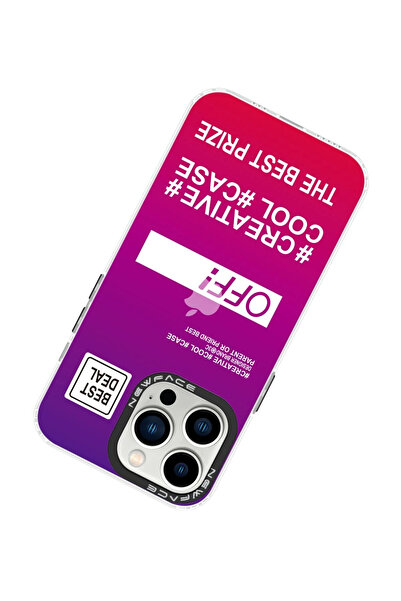 POYRAZ MARKET نيوفايس حافظة ايفون 13 برو غطاء منقوش استوريل - استوريل - 9