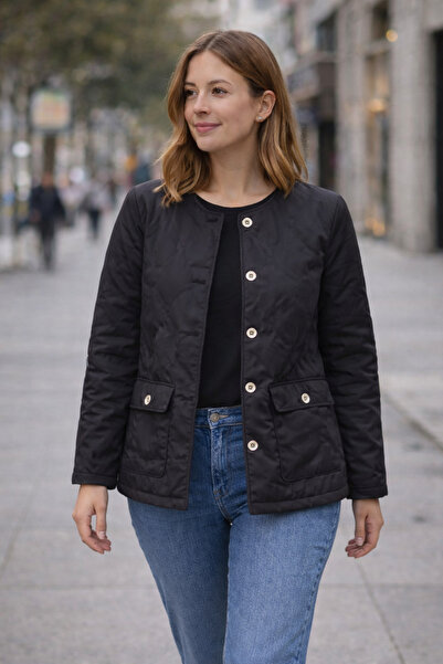 PALMERO Kısa Kapitone Mont