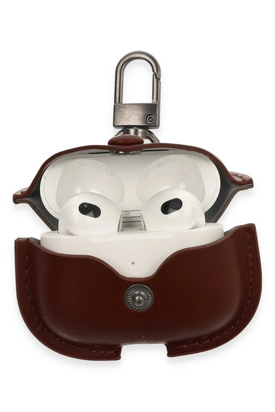 MAXDORA حافظة جلدية لـ Newface Airpods 3 (الجيل الثالث) - بني
