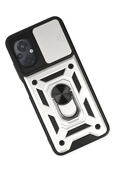 BALCI حافظة نيو فيس لهاتف Xiaomi Poco M5 مع حلقة عدسة من السيليكون - فضي