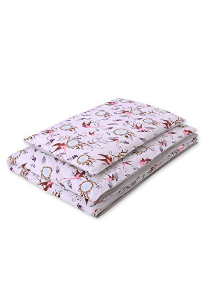 Other Double-sided 2-piece cotton children's bedding - pink swallows