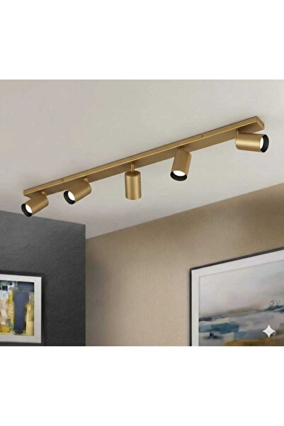 N Naturel Aydınlatma 5Lİ HAREKETLİ SPOT ARMATÜR AVİZE/ ESKİTME RENK