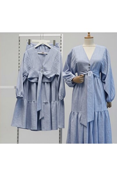 salome butik Balon Kol Skirted Kirinikil Set