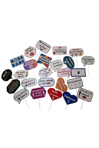 OEM Baptism Props Set, Glossy Cardboard, Multicolored, 15x25, 25 pcs
