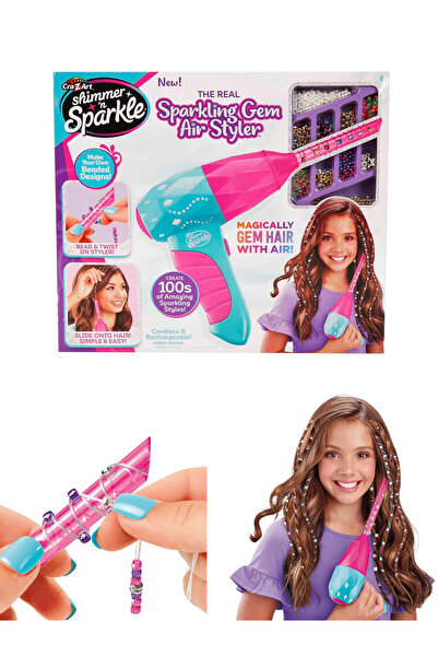hediyecik Orjinal Sparkling Gem Air Styler Saç Şekillendirici,Saç Aksesuarı Seti