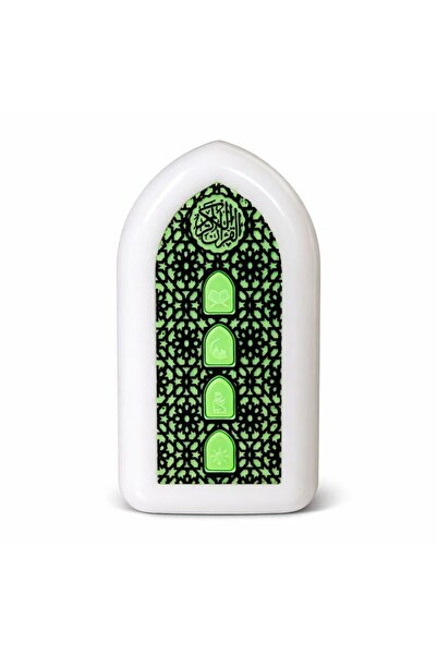 Biki مصباح حائط مع مكبر صوت للقرآن بتصميم إسلامي-ZK3S اخضر
