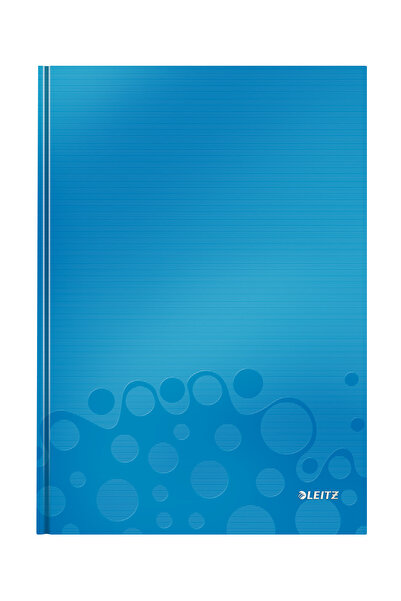 Leitz Caiet de birou A4 cu copertă cartonată albastră, Wow