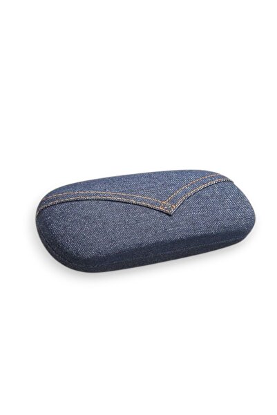 OEM Sunglasses or eyeglasses case 16x6x4 cm, denim color