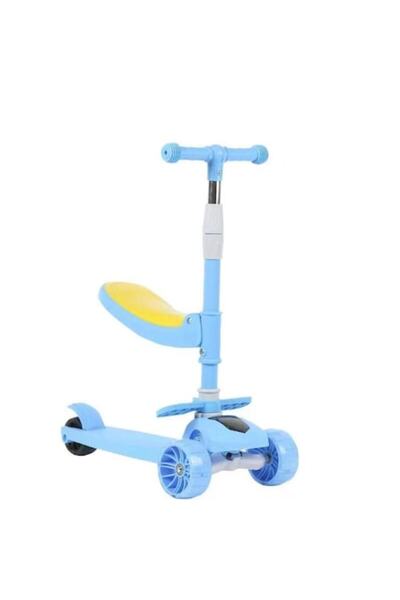 GÖKART Trotinetă Go Kart pentru copii, pliabilă, 3 în 1, cu muzică și lumini,...