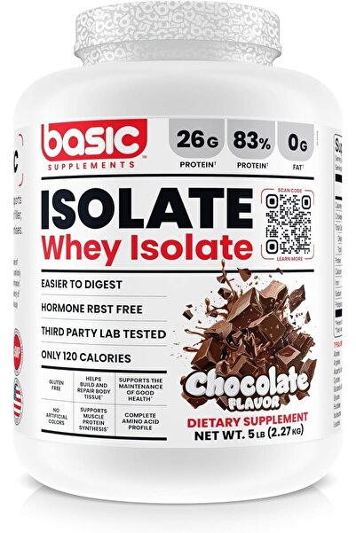 Basic Supplement Basic Whey Protein Isolate chocolate 5 lbs