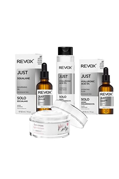 Revox Σετ για αφυδατωμένο δέρμα: Λάδι 30ml + Αφρόλουτρο προσώπου HA 3% 250ml ...