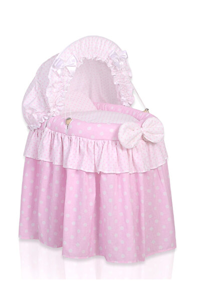 Other Cărucior pentru păpuși - Coșuleț Moise pentru păpuși cu glugă - Roz