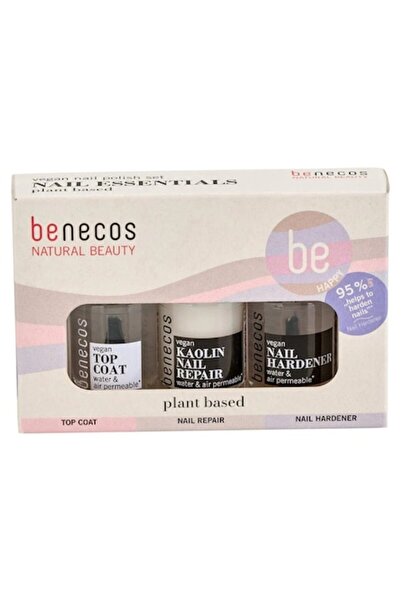 benecos Set Manichiură Nail Essentials – Îngrijire 3 în 1 pentru unghii puter...