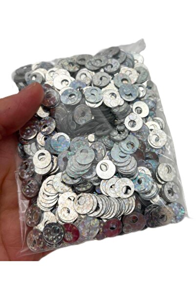 angel çanta aksesuar Patterned Gray Color 1 cm Sequins 40 Gr