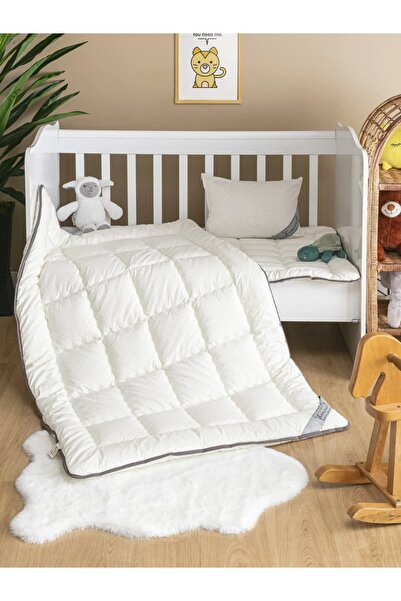 homewell لحاف أطفال مبطن مربع الشكل من الصوف الإنجليزي النقي بنسبة 100%، قابل...