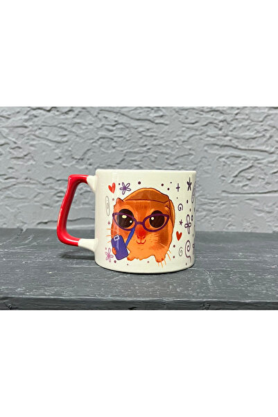 Kırtasiye Ofisi Sad Üzgün Hamster - Psikolog(Thrapist) Kırmızı Kulplu Prime M...