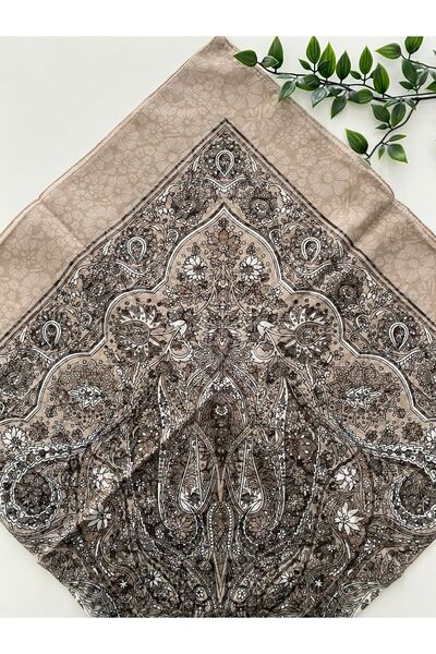 Zambak Large Shembem Pattern Cotton Scarf