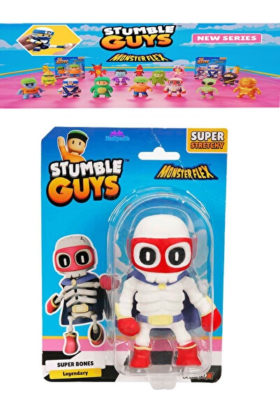 hediyecik Stumble Guys Stretch Esnek Uzayan Figür Yeni Seri - Super Bones