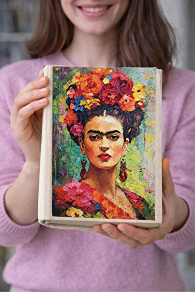 Şımartan Frida Patterned Cloth Book Cover – Printed Fabric Book Cases, Book P...