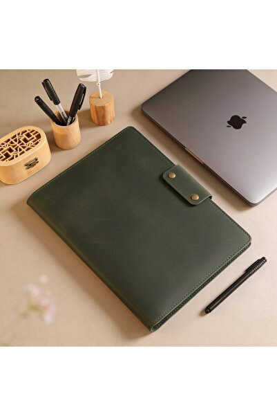 Leather Anatolia غلاف دفتر ملاحظات مصنوع يدويًا من الجلد الطبيعي مقاس A4، حقي...