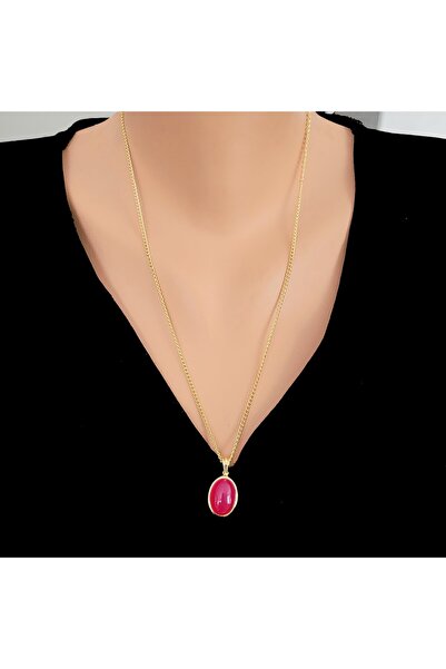 Nusret Takı Nusret Kadın Kolye Hediye Gerçek Açık Akik Taşlı Zincir Kolye