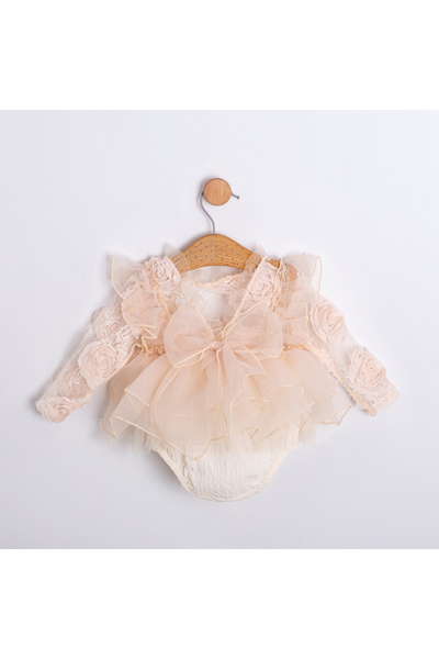 Coolimino Baby Girl Jumpsuit Long Sleeve for Special Occasion