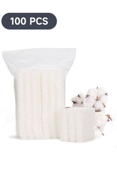 Ant 100 قطعة من وسادات قطنية لتنظيف الوجه مضادة للحساسية