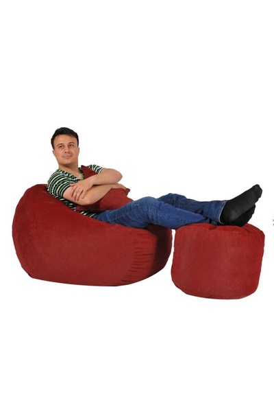 Pufrelax Matusalem Armchair Set with Ottoman (footrest) and Cushion, Textile ...