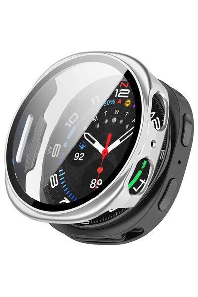 Techsuit 360° Package Case + Film for Samsung Galaxy Watch 8 40mm Defense, Gray