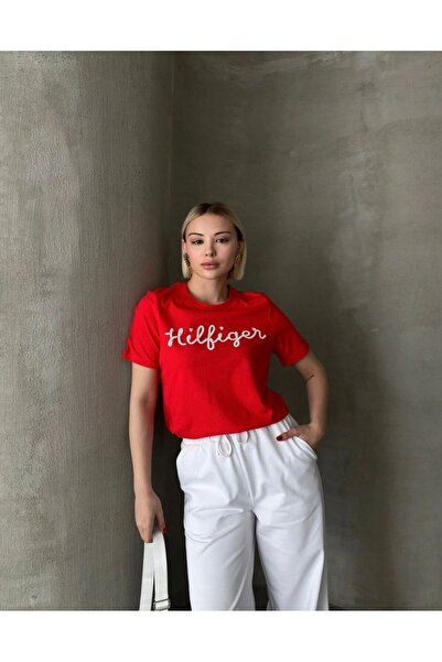 Vinales Дамска червена тениска с принт