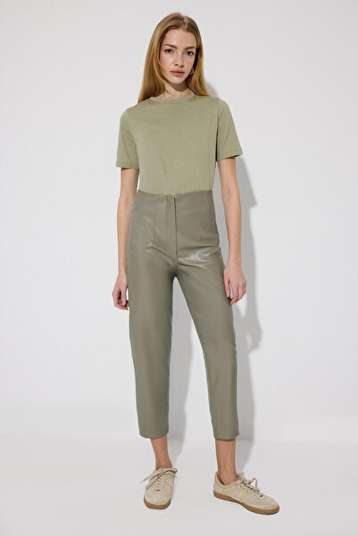 Touché Privé High Waist Vegan Leather Pants with Pensils