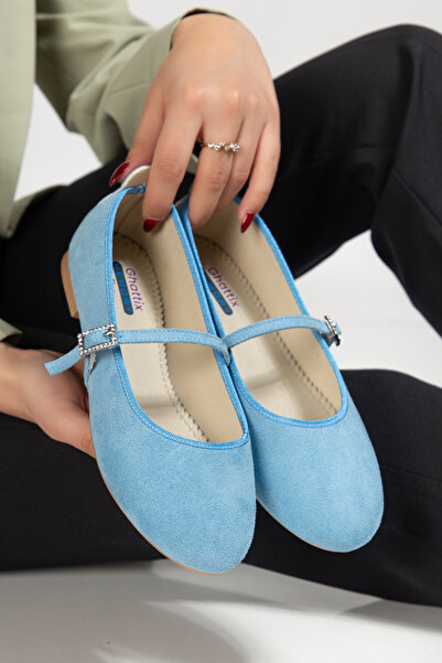 OXİ Women's Simple Casual Shoes Ballet Flats Comfortable Soft Floor Shoes