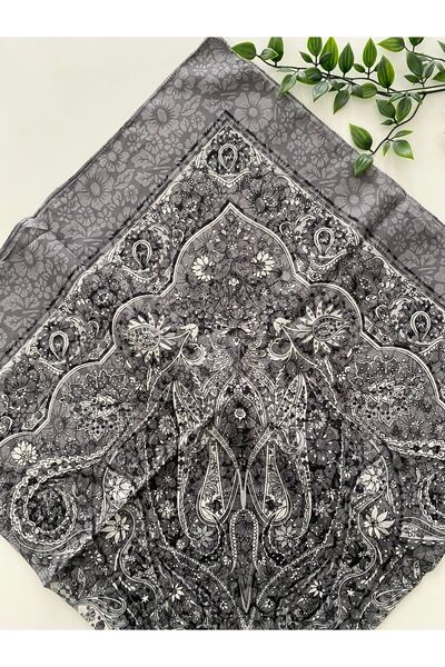 Zambak وشاح قطني كبير بنمط شيبنيم