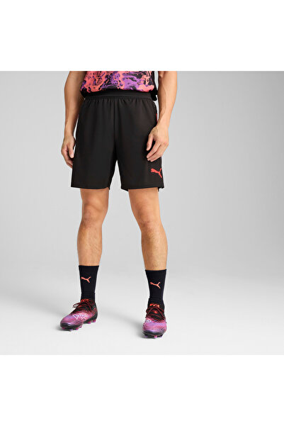 Puma شورت كرة قدم رجالي من IndividualCUP - أسود