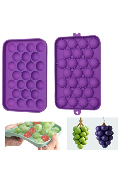 Şenhomee Silicone Ice Mold Sphere Grape Bunch Soap Mold Truffle Chocolate Mol...