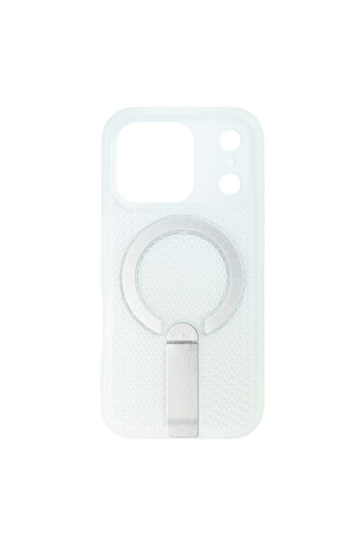 SEP Husa TPU+PC 3D Grid Apple iPhone 17 Pro Alb