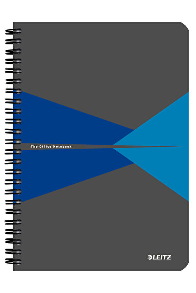 Leitz Caiet de birou spiralat A5 cu linii albastre