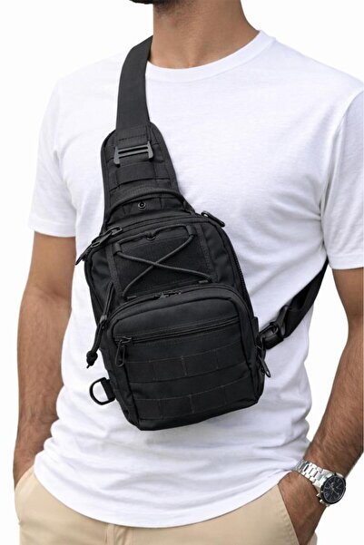 SINGLE SWORD حقيبة صدر وكتف تكتيكية للاستخدام الخارجي مناسبة للاستخدام اليومي