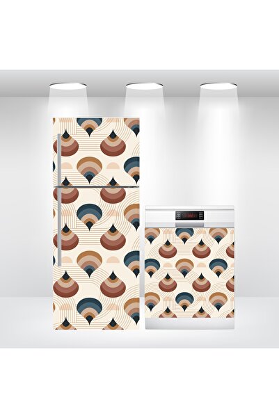 Bigaimaj Folie autoadezivă pentru ușă frigider și mașină de spălat vase, mode...