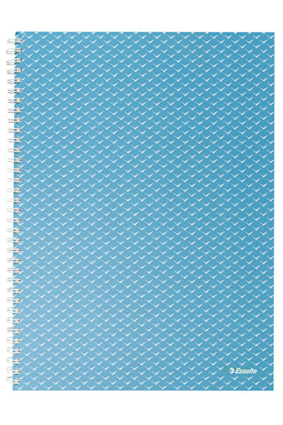 Esselte Caiet spiralat de birou A4, 80 de coli, copertă cartonată albastră, C...