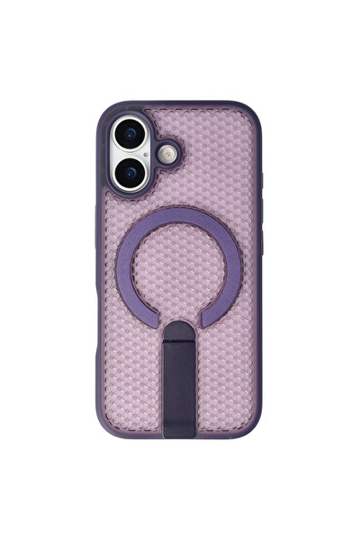 SEP TPU+PC 3D Grid Apple iPhone 17 Case Purple