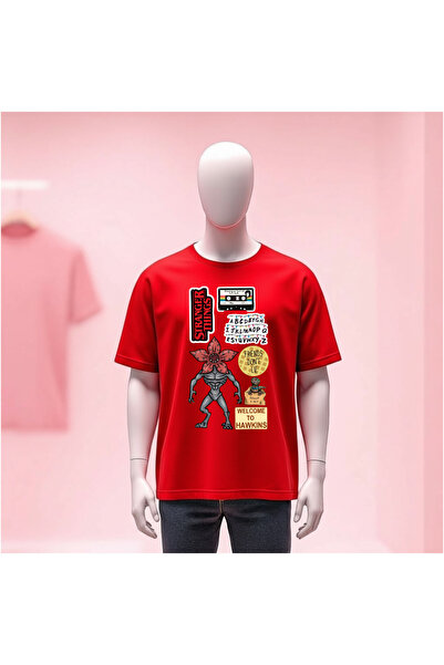 Vordevia Printed Crew Neck Wide Fit Unisex Tshirt