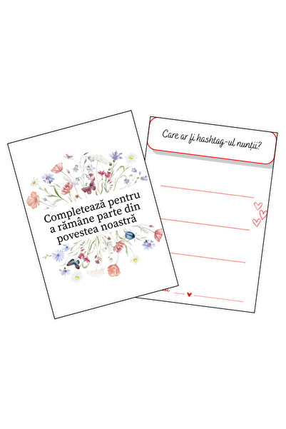 OEM Interactive wedding testimonials, questions/predictions for guests, 70pcs