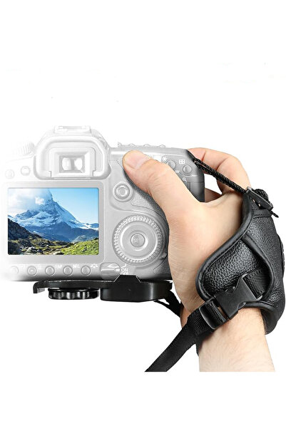 Ayex Bilekten Takılan DSLR Kamera El Askısı | 3 Nokta Destekli | Tripod Uyumlu