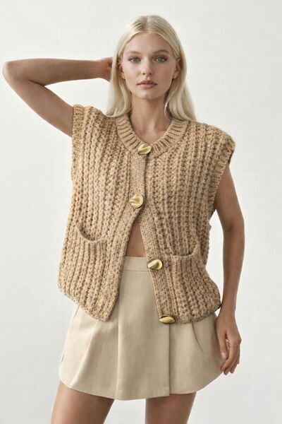 PRANGA Kadın 4899 Selanik Desen Yelek