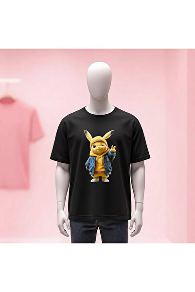 Vordevia Printed Crew Neck Wide Fit Unisex Tshirt