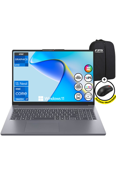 LENOVO Ideapad Slim 3 İ7-13620H 16GB RAM 1TB SSD 16" FHD IPS WUXGA W11 Taşına...