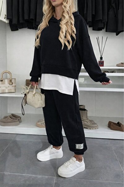 Femella Women Fashion Set din două piese pentru femei, cu mâneci lungi, cu gl...