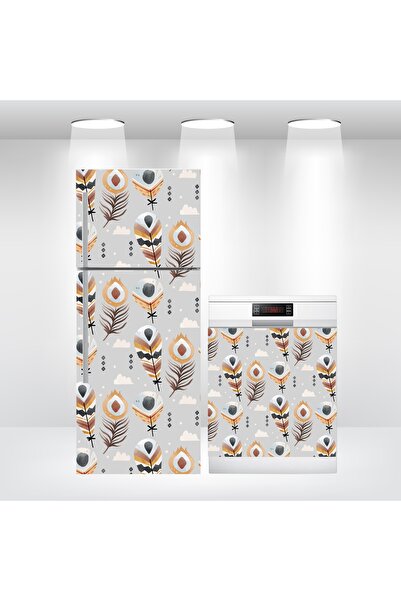 Bigaimaj Folie autoadezivă pentru ușă frigider și mașină de spălat vase, mode...