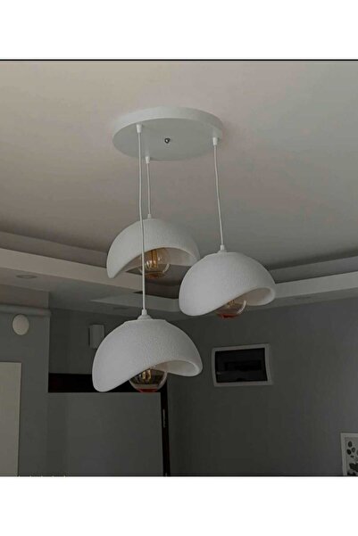 nuksoc Beton Görünümlü Iskandinav &bohem Tarz 3’lü Sarkıt Avize -Profesyonel ...